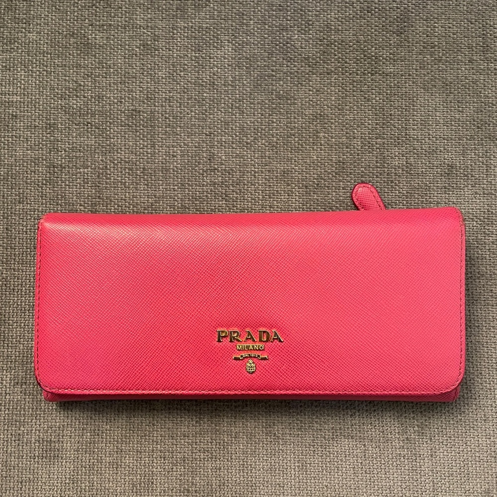 Prada Large Saffiano Leather Wallet